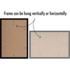 image:imageAmericanflat 4x6 Picture Frame 5Pack  Slim Molding  Black  Polished plexiglass front wall or tabletop display with included easel triangle hangers included secure turntab backingBlack