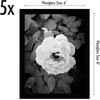 image:imageAmericanflat 4x6 Picture Frame 5Pack  Slim Molding  Black  Polished plexiglass front wall or tabletop display with included easel triangle hangers included secure turntab backingBlack