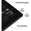 image:imageAmericanflat 4x6 Picture Frame 5Pack  Slim Molding  Black  Polished plexiglass front wall or tabletop display with included easel triangle hangers included secure turntab backingBlack