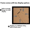 image:imageAmericanflat 4x6 Picture Frame 5Pack  Slim Molding  Black  Polished plexiglass front wall or tabletop display with included easel triangle hangers included secure turntab backingBlack