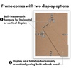 image:imageAmericanflat 4x6 Picture Frame 5Pack  Slim Molding  Black  Polished plexiglass front wall or tabletop display with included easel triangle hangers included secure turntab backingWhite