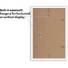 image:imageAmericanflat 4x6 Picture Frame 5Pack  Slim Molding  Black  Polished plexiglass front wall or tabletop display with included easel triangle hangers included secure turntab backingWhite