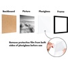 image:imageAmericanflat 4x6 Picture Frame 5Pack  Slim Molding  Black  Polished plexiglass front wall or tabletop display with included easel triangle hangers included secure turntab backingBlack