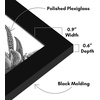 image:imageAmericanflat 4x6 Picture Frame 5Pack  Slim Molding  Black  Polished plexiglass front wall or tabletop display with included easel triangle hangers included secure turntab backingBlack