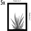 image:imageAmericanflat 4x6 Picture Frame 5Pack  Slim Molding  Black  Polished plexiglass front wall or tabletop display with included easel triangle hangers included secure turntab backingBlack