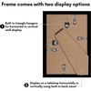 image:imageAmericanflat 4x6 Picture Frame 5Pack  Slim Molding  Black  Polished plexiglass front wall or tabletop display with included easel triangle hangers included secure turntab backingBlack