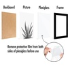 image:imageAmericanflat 4x6 Picture Frame 5Pack  Slim Molding  Black  Polished plexiglass front wall or tabletop display with included easel triangle hangers included secure turntab backingBlack