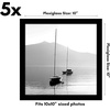 image:imageAmericanflat 4x6 Picture Frame 5Pack  Slim Molding  Black  Polished plexiglass front wall or tabletop display with included easel triangle hangers included secure turntab backingBlack
