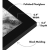 image:imageAmericanflat 4x6 Picture Frame 5Pack  Slim Molding  Black  Polished plexiglass front wall or tabletop display with included easel triangle hangers included secure turntab backingBlack