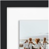 image:imageAmericanflat 5x7 Picture Frame Collage with Polished Plexiglass  Fits Three 5x7 Photos or Use as One 10x20 Picture Frame  Signature Collection  Collage Frames for Wall Display  WhiteBlack