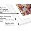 image:imageAmericanflat 5x7 Picture Frame Collage with Polished Plexiglass  Fits Three 5x7 Photos or Use as One 10x20 Picture Frame  Signature Collection  Collage Frames for Wall Display  WhiteWhite