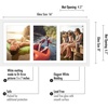 image:imageAmericanflat 5x7 Picture Frame Collage with Polished Plexiglass  Fits Three 5x7 Photos or Use as One 10x20 Picture Frame  Signature Collection  Collage Frames for Wall Display  WhiteWhite