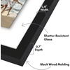 image:imageAmericanflat 5x7 Picture Frame Collage with Polished Plexiglass  Fits Three 5x7 Photos or Use as One 10x20 Picture Frame  Signature Collection  Collage Frames for Wall Display  WhiteBlack