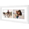 image:imageAmericanflat 5x7 Picture Frame Collage with Polished Plexiglass  Fits Three 5x7 Photos or Use as One 10x20 Picture Frame  Signature Collection  Collage Frames for Wall Display  WhiteWhite