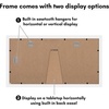 image:imageAmericanflat 5x7 Picture Frame Collage with Polished Plexiglass  Fits Three 5x7 Photos or Use as One 10x20 Picture Frame  Signature Collection  Collage Frames for Wall Display  WhiteWhite