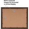 image:imageAmericanflat 5x7 Picture Frame Collage with Polished Plexiglass  Fits Three 5x7 Photos or Use as One 10x20 Picture Frame  Signature Collection  Collage Frames for Wall Display  WhiteWalnut