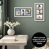 image:imageAmericanflat 5x7 Picture Frame Collage with Polished Plexiglass  Fits Three 5x7 Photos or Use as One 10x20 Picture Frame  Signature Collection  Collage Frames for Wall Display  WhiteWhite