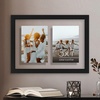 image:imageAmericanflat 5x7 Picture Frame Collage with Polished Plexiglass  Fits Three 5x7 Photos or Use as One 10x20 Picture Frame  Signature Collection  Collage Frames for Wall Display  WhiteBlack