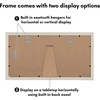 image:imageAmericanflat 5x7 Picture Frame Collage with Polished Plexiglass  Fits Three 5x7 Photos or Use as One 10x20 Picture Frame  Signature Collection  Collage Frames for Wall Display  WhiteLight Wood