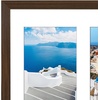 image:imageAmericanflat 5x7 Picture Frame Collage with Polished Plexiglass  Fits Three 5x7 Photos or Use as One 10x20 Picture Frame  Signature Collection  Collage Frames for Wall Display  WhiteWalnut