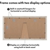 image:imageAmericanflat 5x7 Picture Frame Collage with Polished Plexiglass  Fits Three 5x7 Photos or Use as One 10x20 Picture Frame  Signature Collection  Collage Frames for Wall Display  WhiteDriftwood