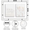 image:imageAmericanflat 5x7 Picture Frame Collage with Polished Plexiglass  Fits Three 5x7 Photos or Use as One 10x20 Picture Frame  Signature Collection  Collage Frames for Wall Display  WhiteWhite