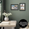 image:imageAmericanflat 5x7 Picture Frame Collage with Polished Plexiglass  Fits Three 5x7 Photos or Use as One 10x20 Picture Frame  Signature Collection  Collage Frames for Wall Display  WhiteBlack