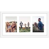 image:imageAmericanflat 5x7 Picture Frame Collage with Polished Plexiglass  Fits Three 5x7 Photos or Use as One 10x20 Picture Frame  Signature Collection  Collage Frames for Wall Display  WhiteWhite
