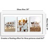 image:imageAmericanflat 5x7 Picture Frame Collage with Polished Plexiglass  Fits Three 5x7 Photos or Use as One 10x20 Picture Frame  Signature Collection  Collage Frames for Wall Display  WhiteWhite