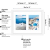 image:imageAmericanflat 5x7 Picture Frame Collage with Polished Plexiglass  Fits Three 5x7 Photos or Use as One 10x20 Picture Frame  Signature Collection  Collage Frames for Wall Display  WhiteWhite