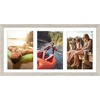 image:imageAmericanflat 5x7 Picture Frame Collage with Polished Plexiglass  Fits Three 5x7 Photos or Use as One 10x20 Picture Frame  Signature Collection  Collage Frames for Wall Display  WhiteDriftwood