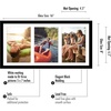 image:imageAmericanflat 5x7 Picture Frame Collage with Polished Plexiglass  Fits Three 5x7 Photos or Use as One 10x20 Picture Frame  Signature Collection  Collage Frames for Wall Display  WhiteBlack