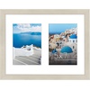 image:imageAmericanflat 5x7 Picture Frame Collage with Polished Plexiglass  Fits Three 5x7 Photos or Use as One 10x20 Picture Frame  Signature Collection  Collage Frames for Wall Display  WhiteLight Wood