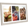 image:imageAmericanflat 5x7 Picture Frame Collage with Polished Plexiglass  Fits Three 5x7 Photos or Use as One 10x20 Picture Frame  Signature Collection  Collage Frames for Wall Display  WhiteDriftwood