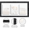 image:imageAmericanflat 5x7 Picture Frame Collage with Polished Plexiglass  Fits Three 5x7 Photos or Use as One 10x20 Picture Frame  Signature Collection  Collage Frames for Wall Display  WhiteBlack