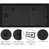 image:imageAmericanflat 5x7 Picture Frame Collage with Polished Plexiglass  Fits Three 5x7 Photos or Use as One 10x20 Picture Frame  Signature Collection  Collage Frames for Wall Display  WhiteBlack