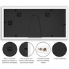 image:imageAmericanflat 5x7 Picture Frame Collage with Polished Plexiglass  Fits Three 5x7 Photos or Use as One 10x20 Picture Frame  Signature Collection  Collage Frames for Wall Display  WhiteWhite