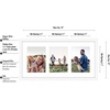 image:imageAmericanflat 5x7 Picture Frame Collage with Polished Plexiglass  Fits Three 5x7 Photos or Use as One 10x20 Picture Frame  Signature Collection  Collage Frames for Wall Display  WhiteWhite