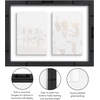 image:imageAmericanflat 5x7 Picture Frame Collage with Polished Plexiglass  Fits Three 5x7 Photos or Use as One 10x20 Picture Frame  Signature Collection  Collage Frames for Wall Display  WhiteBlack