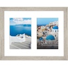 image:imageAmericanflat 5x7 Picture Frame Collage with Polished Plexiglass  Fits Three 5x7 Photos or Use as One 10x20 Picture Frame  Signature Collection  Collage Frames for Wall Display  WhiteDriftwood
