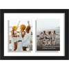 image:imageAmericanflat 5x7 Picture Frame Collage with Polished Plexiglass  Fits Three 5x7 Photos or Use as One 10x20 Picture Frame  Signature Collection  Collage Frames for Wall Display  WhiteBlack