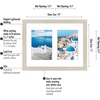 image:imageAmericanflat 5x7 Picture Frame Collage with Polished Plexiglass  Fits Three 5x7 Photos or Use as One 10x20 Picture Frame  Signature Collection  Collage Frames for Wall Display  WhiteLight Wood
