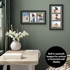 image:imageAmericanflat 5x7 Picture Frame Collage with Polished Plexiglass  Fits Three 5x7 Photos or Use as One 10x20 Picture Frame  Signature Collection  Collage Frames for Wall Display  WhiteBlack