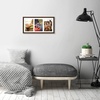 image:imageAmericanflat 5x7 Picture Frame Collage with Polished Plexiglass  Fits Three 5x7 Photos or Use as One 10x20 Picture Frame  Signature Collection  Collage Frames for Wall Display  WhiteWalnut