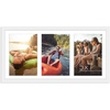 image:imageAmericanflat 5x7 Picture Frame Collage with Polished Plexiglass  Fits Three 5x7 Photos or Use as One 10x20 Picture Frame  Signature Collection  Collage Frames for Wall Display  WhiteWhite
