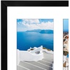 image:imageAmericanflat 5x7 Picture Frame Collage with Polished Plexiglass  Fits Three 5x7 Photos or Use as One 10x20 Picture Frame  Signature Collection  Collage Frames for Wall Display  WhiteBlack