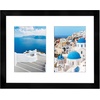 image:imageAmericanflat 5x7 Picture Frame Collage with Polished Plexiglass  Fits Three 5x7 Photos or Use as One 10x20 Picture Frame  Signature Collection  Collage Frames for Wall Display  WhiteBlack