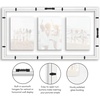 image:imageAmericanflat 5x7 Picture Frame Collage with Polished Plexiglass  Fits Three 5x7 Photos or Use as One 10x20 Picture Frame  Signature Collection  Collage Frames for Wall Display  WhiteWhite