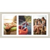 image:imageAmericanflat 5x7 Picture Frame Collage with Polished Plexiglass  Fits Three 5x7 Photos or Use as One 10x20 Picture Frame  Signature Collection  Collage Frames for Wall Display  WhiteLight Wood