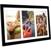image:imageAmericanflat 5x7 Picture Frame Collage with Polished Plexiglass  Fits Three 5x7 Photos or Use as One 10x20 Picture Frame  Signature Collection  Collage Frames for Wall Display  WhiteBlack